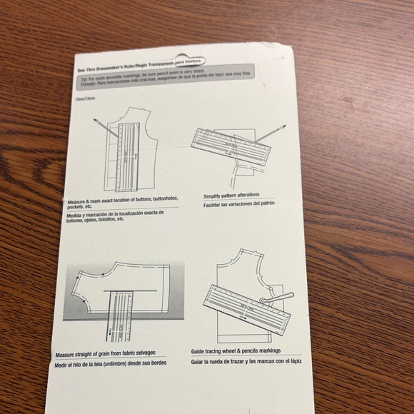 Dritz See-Thru Dressmaker's Ruler - Picture 5 of 5